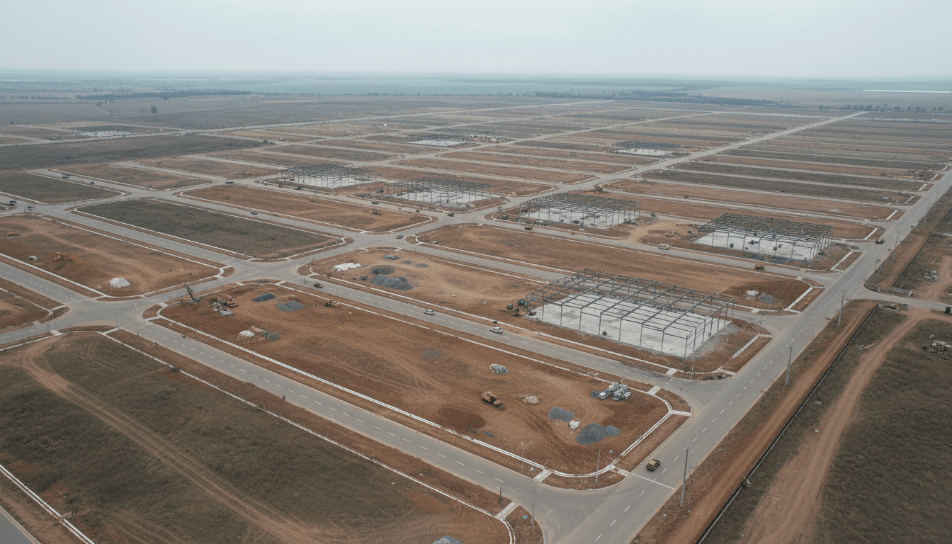 Land development aerial video demonstrating property scale