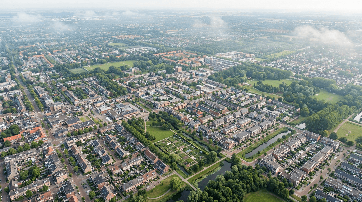 Multi-unit property aerial video showcasing complex layout